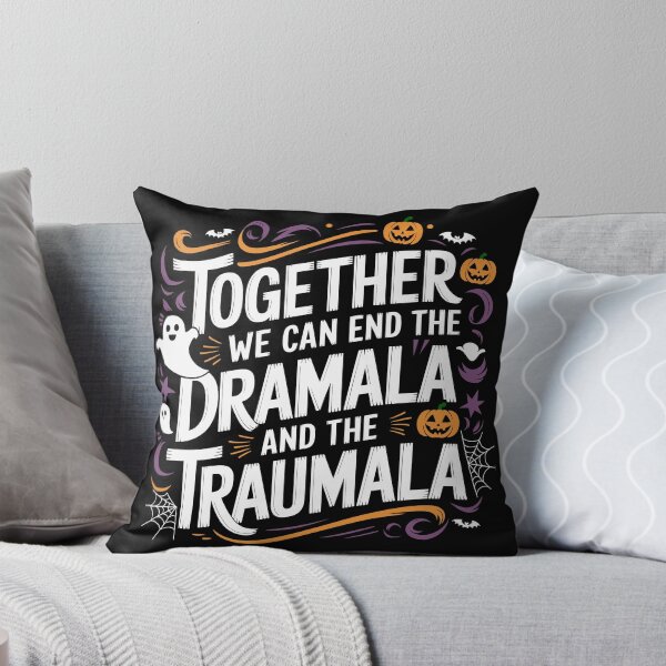 Item preview, Together We Can End the Dramala and the Traumala  Harris Walz 2024 halloween Political Design designed and sold by NexaArts.
