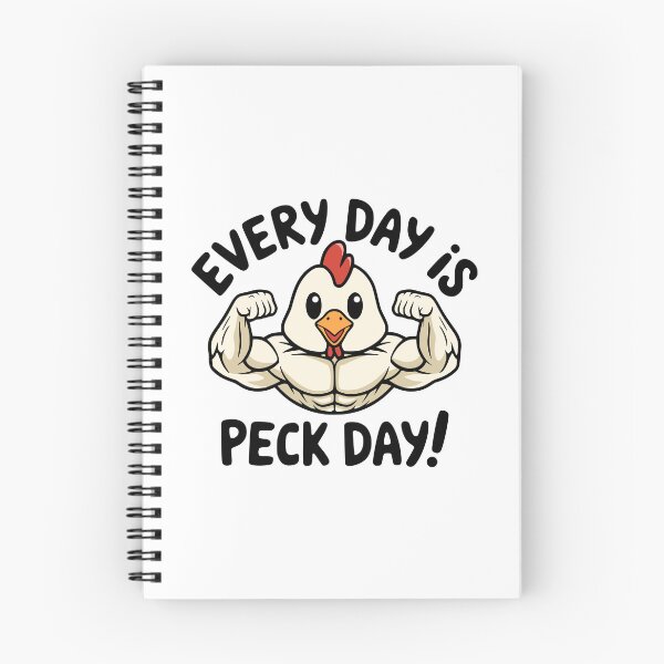 Item preview, Every Day Is Peck day! Cute Chicken Gym Pun designed and sold by PMCreative.