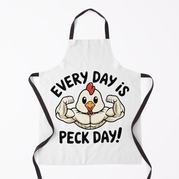 Item preview, Every Day Is Peck day! Cute Chicken Gym Pun designed and sold by PMCreative.