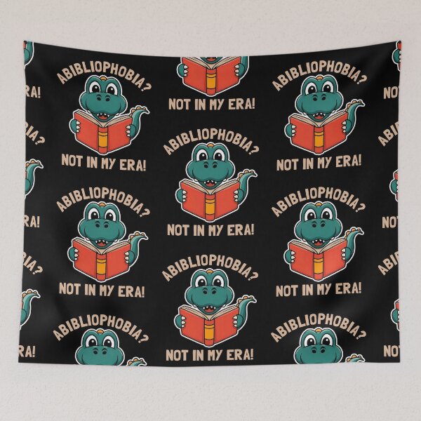 Item preview, Abibliophobia Not In My Era Funny Reading Dinosaur Book Lover designed and sold by KLArtzStore.