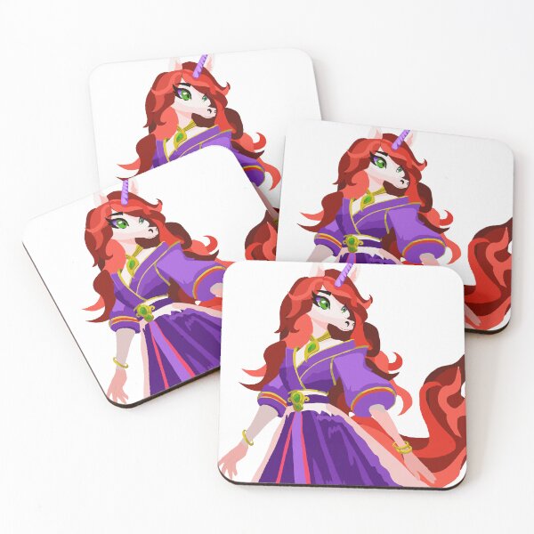 Item preview, Red & Purple Unicorn Woman designed and sold by KlakkDrawsStuff.