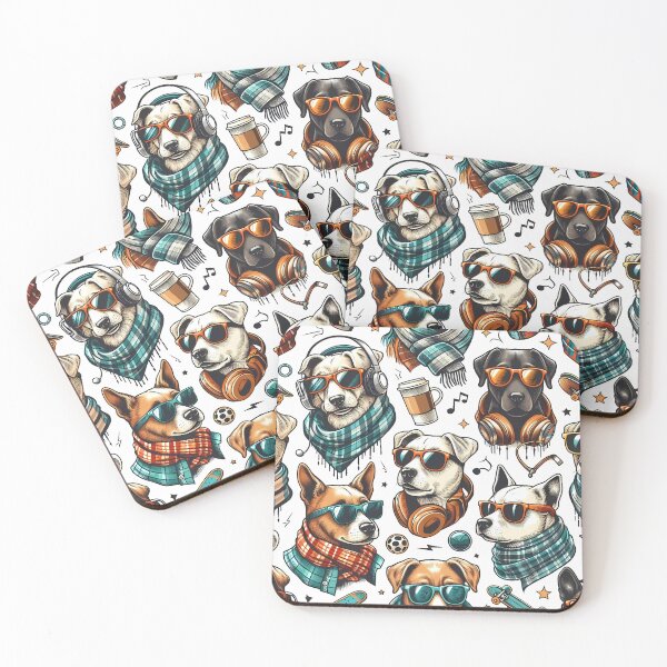 Item preview, Cool Dogs Hipster Vibes designed and sold by JavisSRDesign.