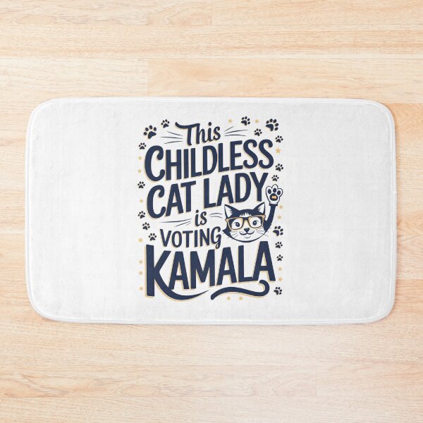 Item preview, This Childless Cat Lady is Voting Kamala: Funny Politcal Design designed and sold by Davideus.
