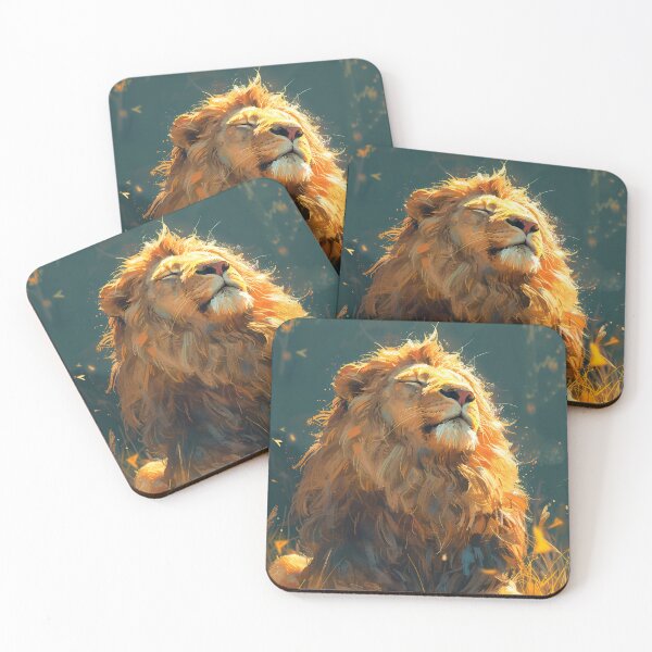 Item preview, A meditating lion designed and sold by aulucky.