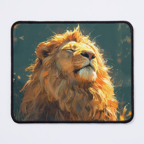 Item preview, A meditating lion designed and sold by aulucky.