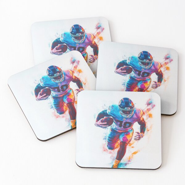 Item preview, American Footballer vibrant colours abstract Active Outdoors Inspired Art designed and sold by CDC40.