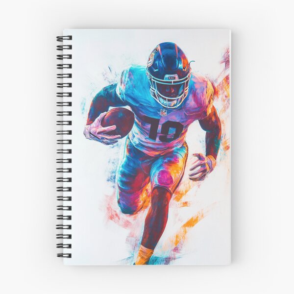 Item preview, American Footballer vibrant colours abstract Active Outdoors Inspired Art designed and sold by CDC40.