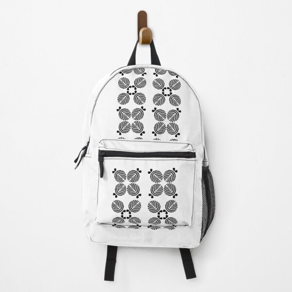 Item preview, Whimsical Trio Collection: Fish, Flower and Bug in Playful Form, Black Pattern, Unique designed and sold by villacreativa.