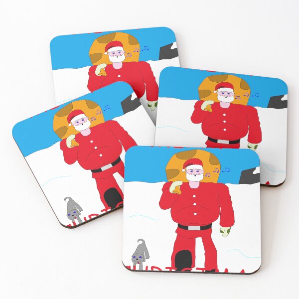 Item preview, Santa singing Christmas time designed and sold by RedEyeWolf.
