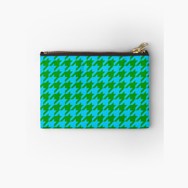 Aperçu de l'œuvre Motif pied-de-poule bleu vert créée et vendue par PatternTitan.
