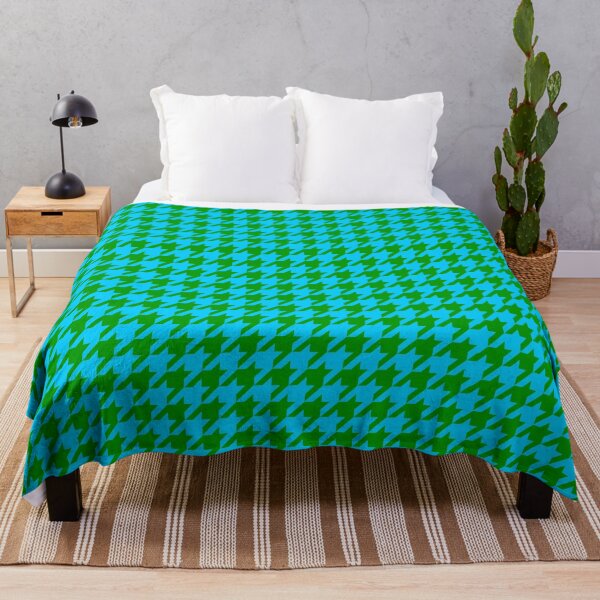 Item preview, Blue Green Houndstooth Pattern Design designed and sold by PatternTitan.