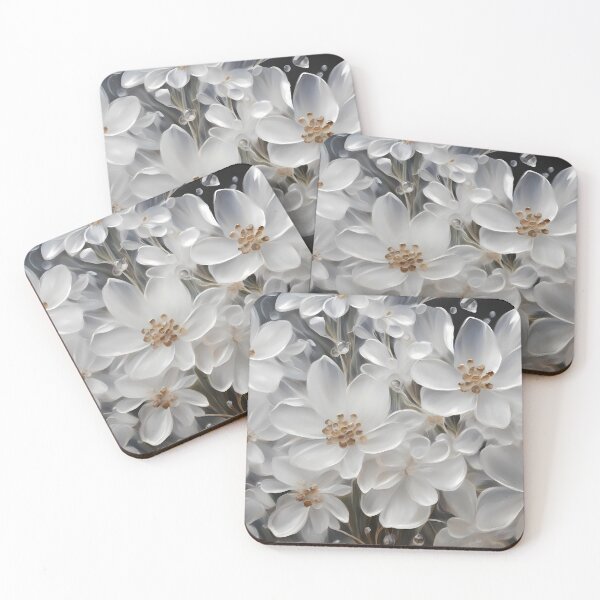 Item preview, White Transparent Flowers designed and sold by CalmnessbyChoice.