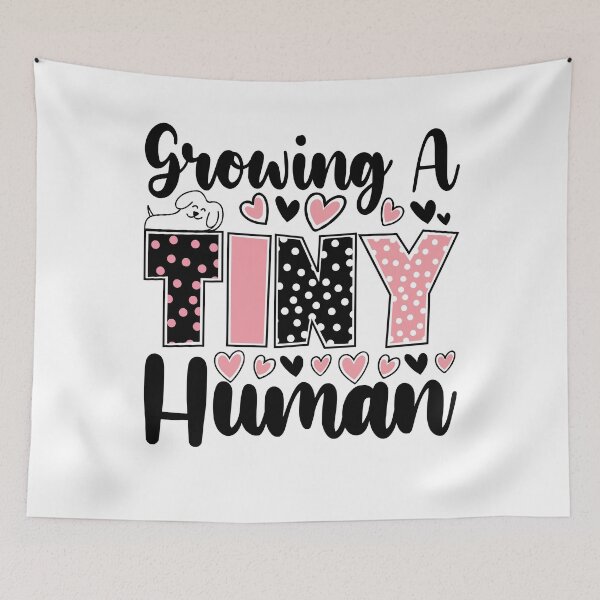 Item preview, Growing A Tiny Human Pregnancy Announcement designed and sold by Stick-Artistry.