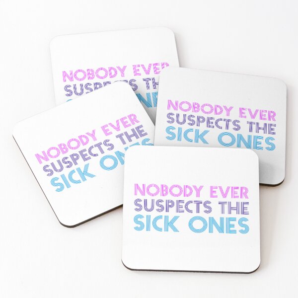 Item preview, Nobody Suspects Sick Ones Chronic Illness Pins Stickers Magnets Funny Autoimmune Chronically Ill Cancer designed and sold by ChronicillnessT.