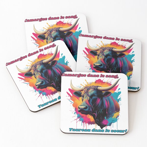 Item preview, Camargue Spirit - Bull and Vibrant Colors designed and sold by ForgeDigitale.