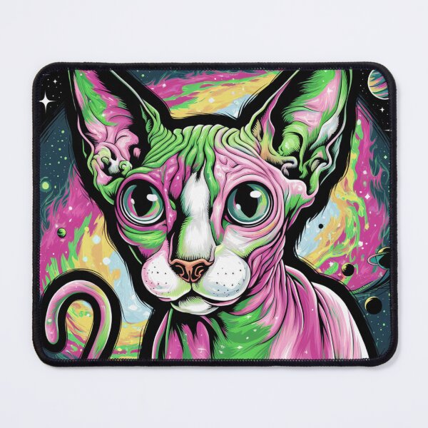 Item preview, Psychedelic Space Cat Sphynx designed and sold by Promoc.