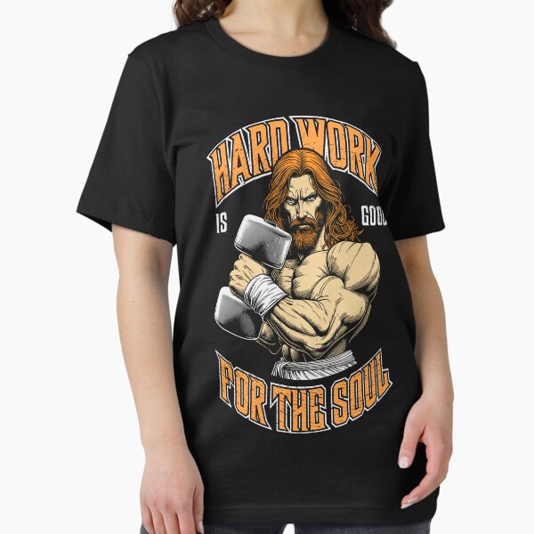 Item preview, Jesus Gym Christian Bodybuilder Hard Work Is Good For Soul designed and sold by GrandeDuc.