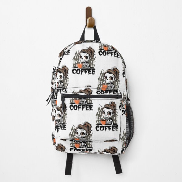 Item preview, Skeleton Coffee Lover - Cute Halloween Coffee Design designed and sold by GemBob Creations.