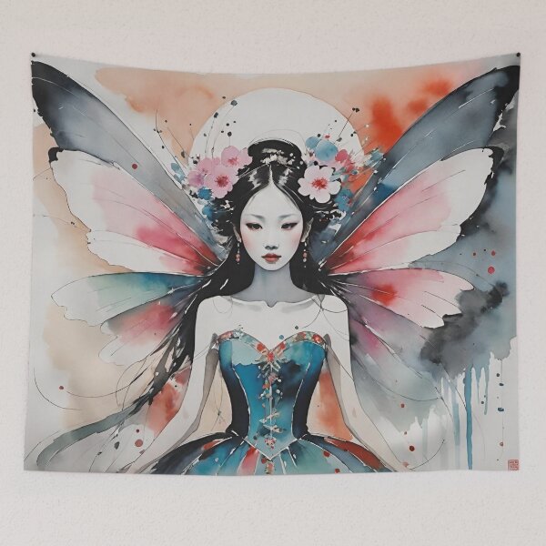 Item preview, Asian Ink Fairy designed and sold by BubbleGalaxy.
