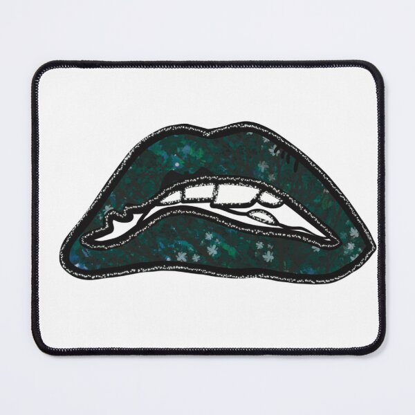 Item preview, Emerald Gleam Glittering Lips of Envy designed and sold by chuckletuckle.