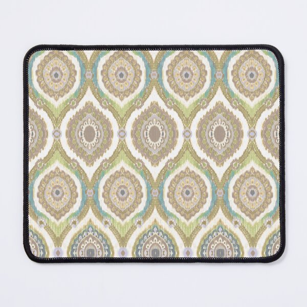 Item preview, Almond shape pastel ikat handmade design designed and sold by Alessandro Remo Mazzoni Remotextiles.