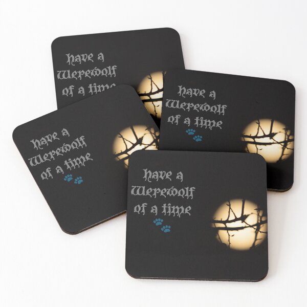 Item preview, Happy Halloween - Have a Werewolf of a Time designed and sold by GrooveBerry.