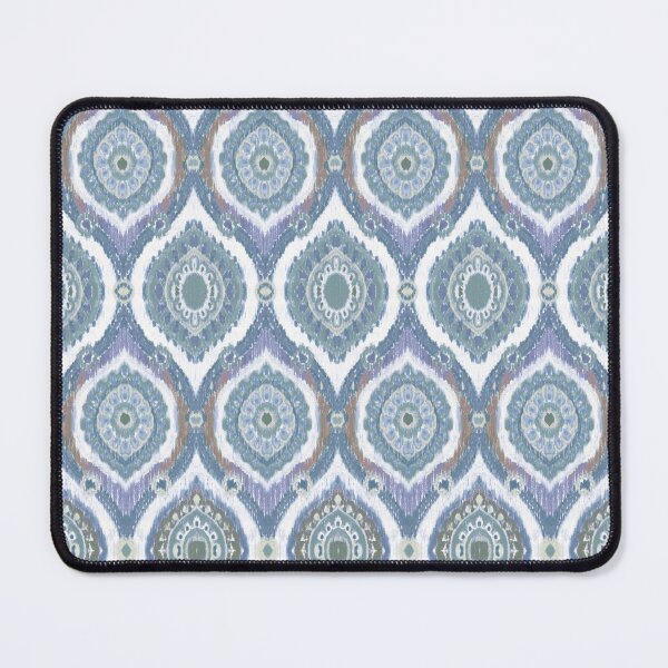Item preview, Copy of Almond shape pastel ikat handmade design blue designed and sold by Alessandro Remo Mazzoni Remotextiles.