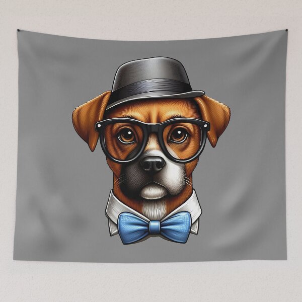 Item preview, Dapper Dog in Bowtie designed and sold by JavisSRDesign.