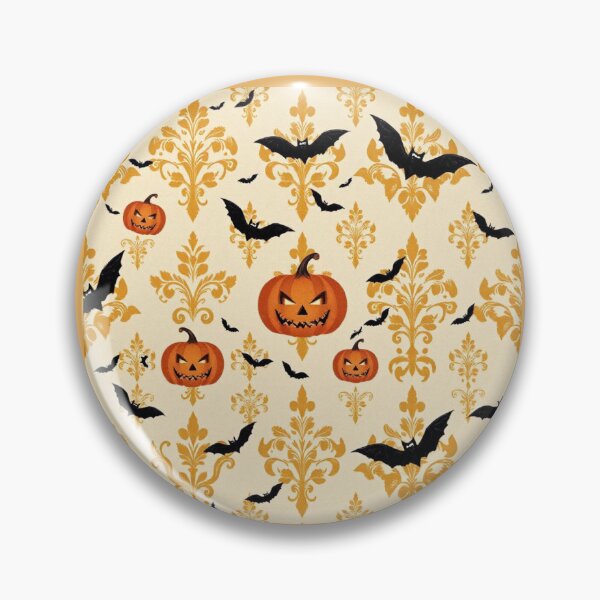 Item preview, Halloween Damask Pumpkins & Bats  designed and sold by DesignsByPrnces.
