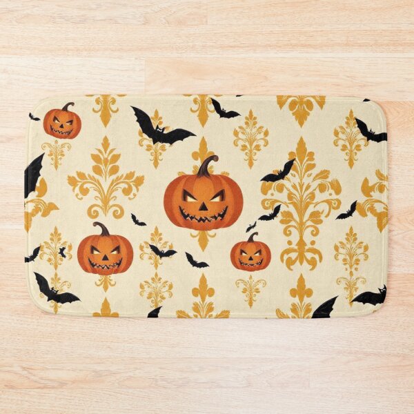 Item preview, Halloween Damask Pumpkins & Bats  designed and sold by DesignsByPrnces.