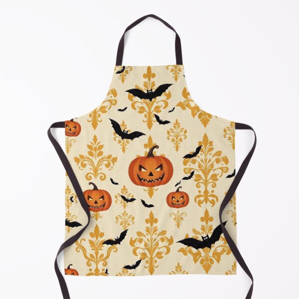 Item preview, Halloween Damask Pumpkins & Bats designed and sold by DesignsByPrnces.