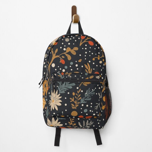 Item preview, Dark Holiday Floral Pattern designed and sold by Neika Shimm Designs.