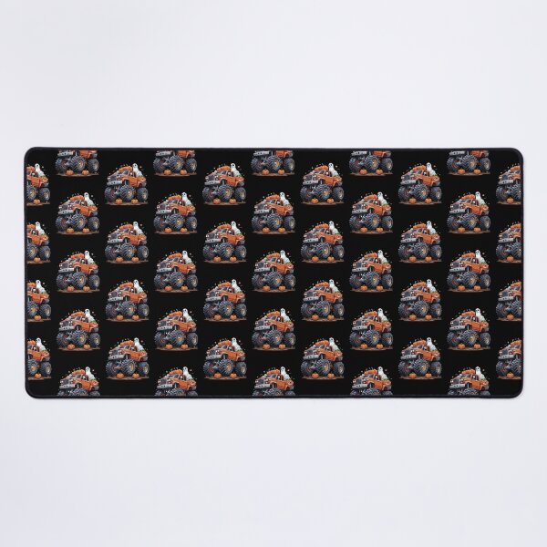 Item preview, Halloween Offroad Monster Truck Riding on Pumpkins - Spooky Adventure Art designed and sold by Colorful-Garden.