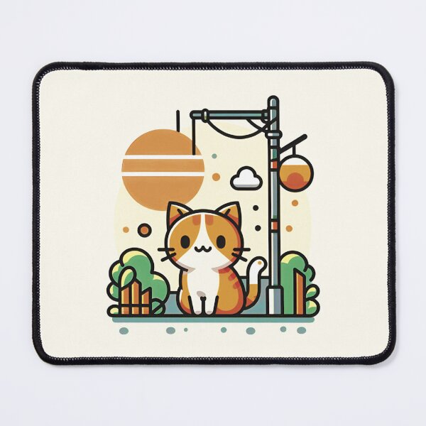 Item preview, cute street cat designed and sold by sadieillust.