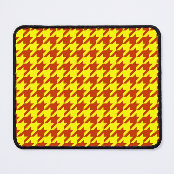 Item preview, Yellow Brown Houndstooth Pattern Design designed and sold by PatternTitan.