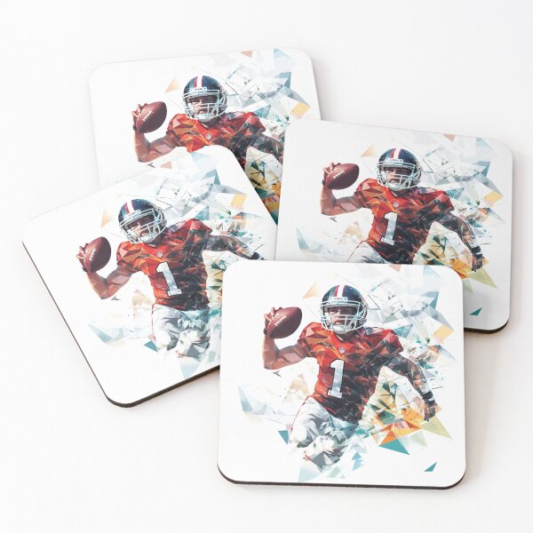 Item preview, Quaterback Throwing Pass Geometric Patterns Active Outdoors Inspired Art designed and sold by CDC40.