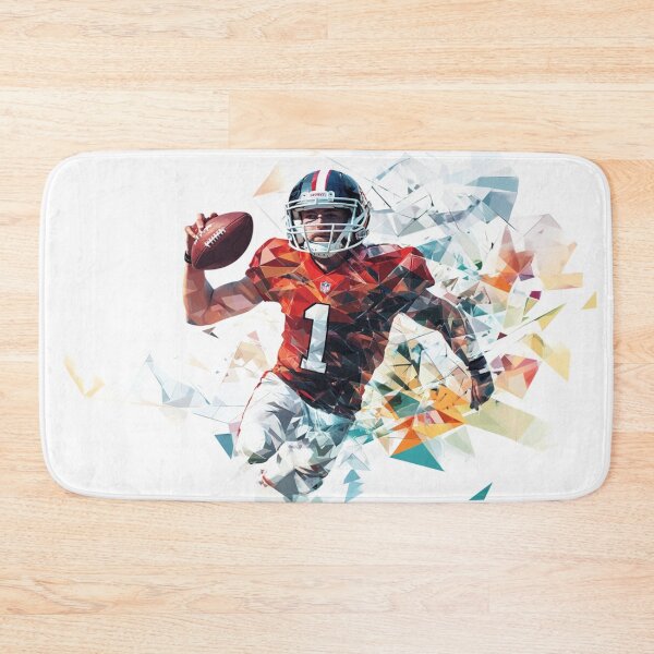 Item preview, Quaterback Throwing Pass Geometric Patterns Active Outdoors Inspired Art designed and sold by CDC40.
