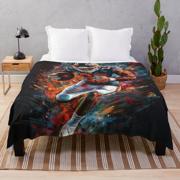 Item preview, American Footballer vibrant colours abstract Active Outdoors Inspired Art designed and sold by CDC40.