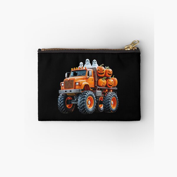 Item preview, Halloween Offroad Monster Truck Riding on Pumpkins - Spooky Adventure Art designed and sold by Colorful-Garden.