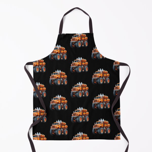 Item preview, Halloween Offroad Monster Truck Riding on Pumpkins - Spooky Adventure Art designed and sold by Colorful-Garden.