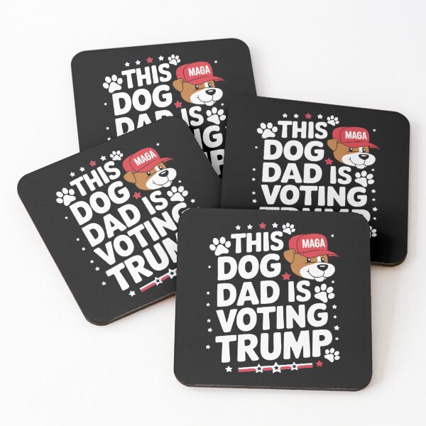 Item preview, This Dog Dad is Voting Trump: Funny Political Artwork designed and sold by Davideus.