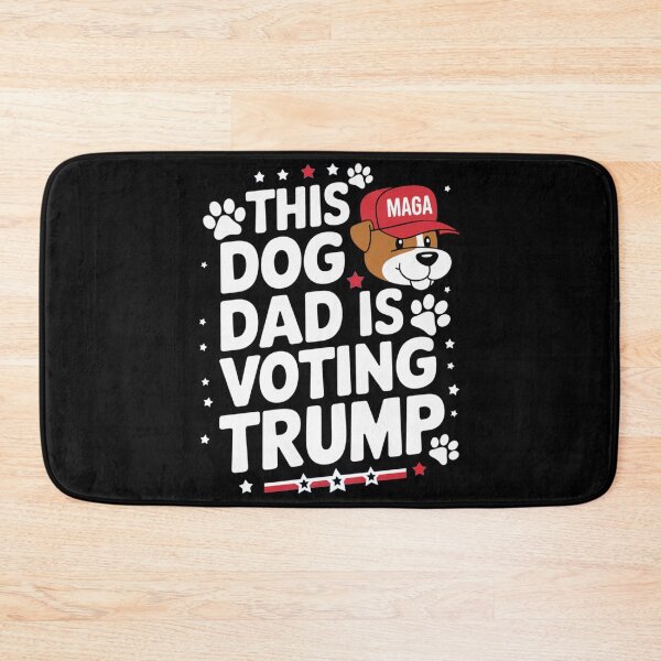 Item preview, This Dog Dad is Voting Trump: Funny Political Artwork designed and sold by Davideus.