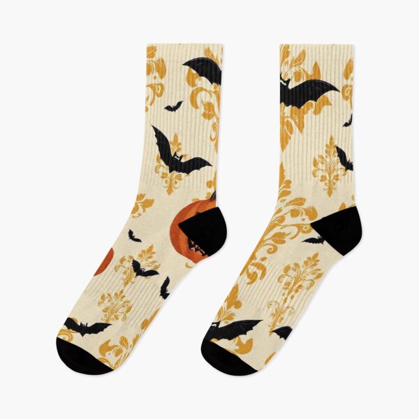 Item preview, Halloween Damask Pumpkins & Bats  designed and sold by DesignsByPrnces.