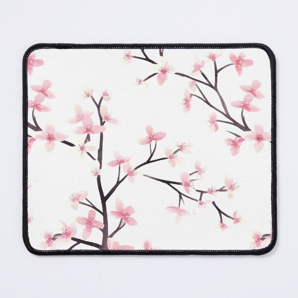 Item preview, Watercolor cherry blossoms in soft pink and white designed and sold by MrJapakiya.
