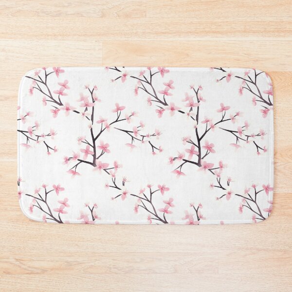 Item preview, Watercolor cherry blossoms in soft pink and white designed and sold by MrJapakiya.