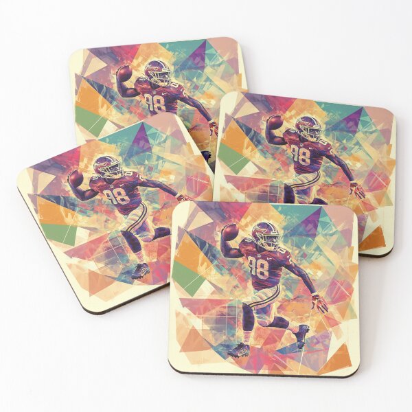 Item preview, Quaterback Throwing Pass Geometric Patterns Active Outdoors Inspired Art designed and sold by CDC40.