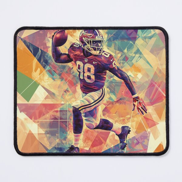 Item preview, Quaterback Throwing Pass Geometric Patterns Active Outdoors Inspired Art designed and sold by CDC40.