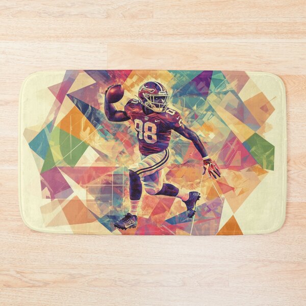 Item preview, Quaterback Throwing Pass Geometric Patterns Active Outdoors Inspired Art designed and sold by CDC40.