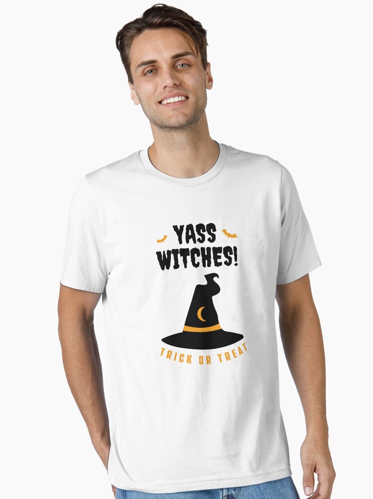 Thumbnail 2 of 7, Essential T-Shirt, Yass Witches! Halloween Design | LGBTQ+ Pride, Spooky & Sassy designed and sold by iconic-days.