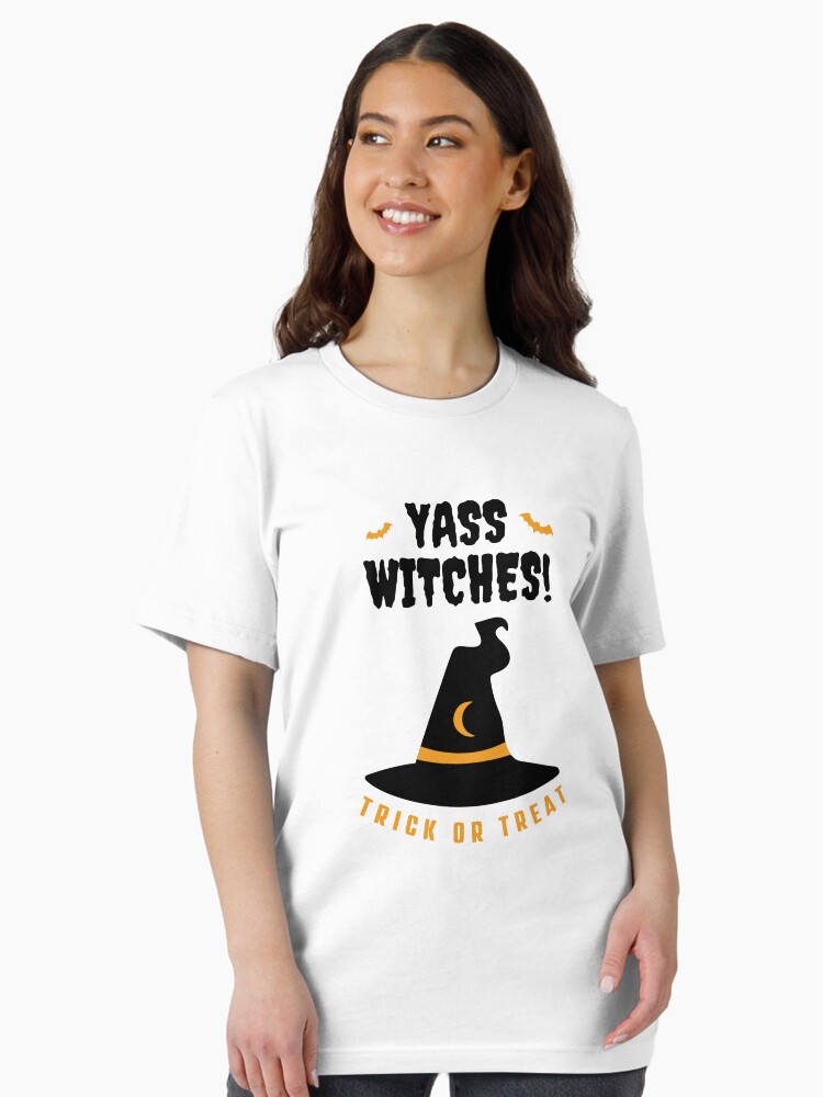Thumbnail 1 of 7, Essential T-Shirt, Yass Witches! Halloween Design | LGBTQ+ Pride, Spooky & Sassy designed and sold by iconic-days.